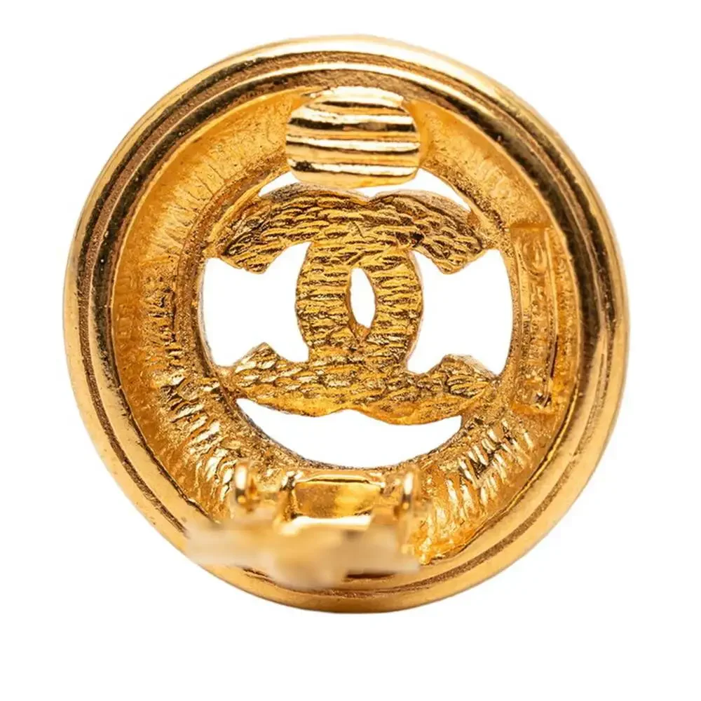 Chanel Cc Logo Clip-On Earrings Metal #256788C58B